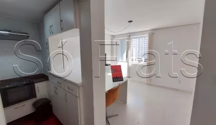 Apto no Crillon contendo 39m², 1 dormitório e 1 vaga, disponível para locação nos Jardins.