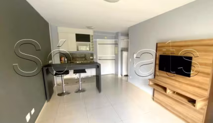 Flat Choice Panamby com 1 dormitório e 1 vaga de garagem disponível para locação no Morumbi