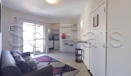 Flat para locação no Royal Ibirapuera Park contendo 70m², 1 dormitório e 1 vaga de garagem.