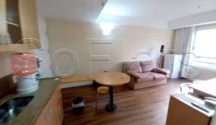 Flat com 32m² 1 dormitório 1 vaga para locação no Centro.
