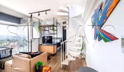Residencial Atrio Vila Madalena, Duplex disponível para venda  com 74m² e 01 vaga de garagem