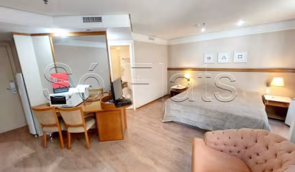 Flat Radisson Vila Olímpia 31m² 1 dormitório 1 vaga para locação com entrada imediata.