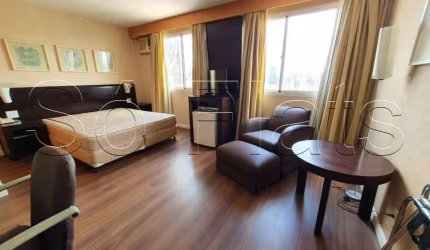 Flat com 25,32m² 1 dorm 1 vaga para locação na Vila Olimpia.