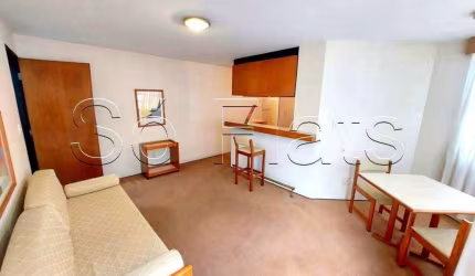 Flat Baden Baden disponível para venda com 54m², 01 dorm e 01 vaga de garagem