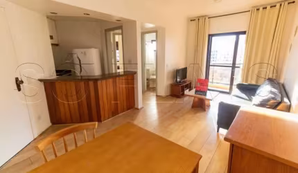 Flat Contemporâneo totalmente mobiliado prox. a Av Santo Amaro e a Faculdade FMU