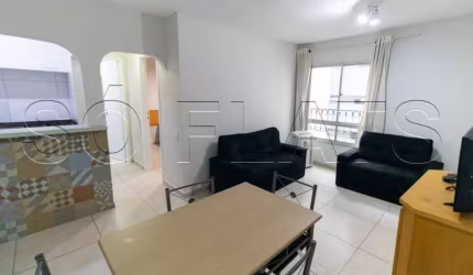 Flat no Edifício Saint Thomas para locação com 1 dormitório e 1 vaga de garagem.