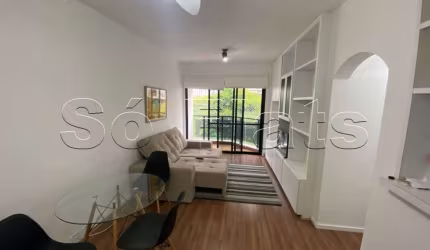 Flat para locação no Saint Peter contendo 45m², 1 dormitório e 1 vaga de garagem.