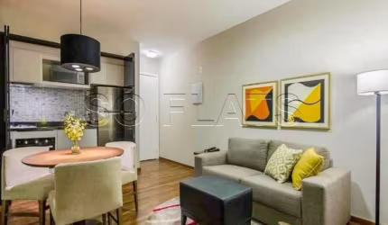 Maravilhoso flat no Brooklin com 2 dormitórios próximo a Av. Jornalista Roberto Marinho.