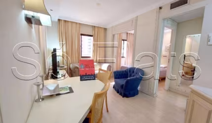 Flat The World 30m² 1 dormitório na Vl. Olímpia, próximo da Avenida Berrini.