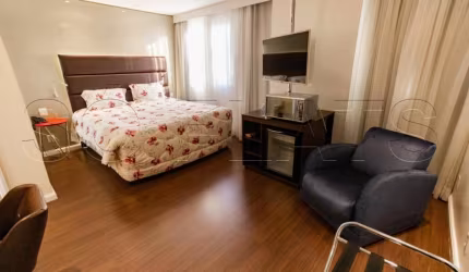Flat com 26,32m² 1 dormitório 1 vaga para locação na Vila Olimpia.
