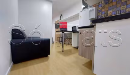Flat New Studio em Pinheiros para locação, 27m² 1 dormitório e 1 vaga de garagem.