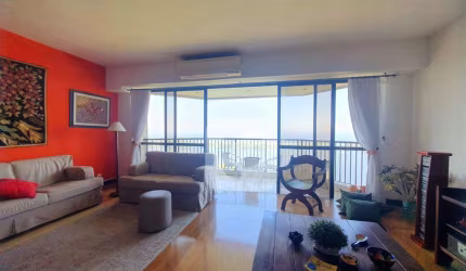 Apartamento Vista Mar, com 133m2, 3 quartos  no Condomínio  Novo Leblon  Barra da Tijuca