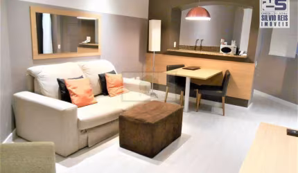 Flat com 1 dormitório à venda, 50 m² por R$ 450.000,00 - Gonzaga - Santos/SP