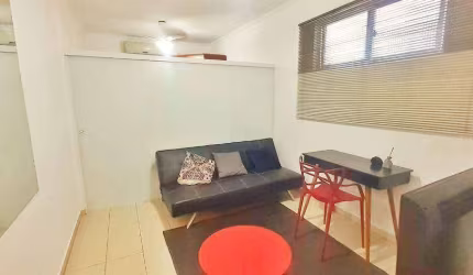 Apartamento com 1 dormitório para alugar, 44 m² por R$ 3.300,02/mês - Gonzaga - Santos/SP