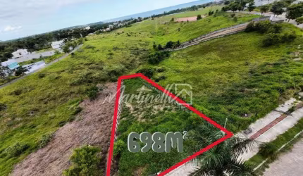 Lotem em praia grande, com vista eterna para o mar, lote com 698M²