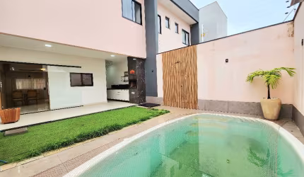 Casa Duplex 3 Suítes à Venda no Yahoo Residence – Manguinhos – Piscina, Área Gourmet, 150m²