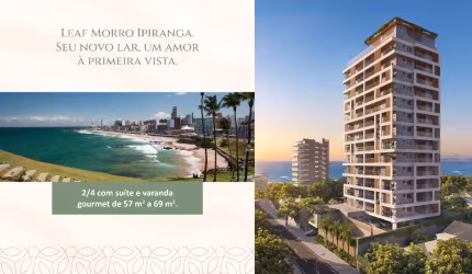 Leaf Morro Ipiranga - 2/4 sendo 1 suite e 1 vaga