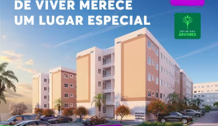 SOLAR DAS AMOREIRAS - Apartamento 2/4 e 1 vaga