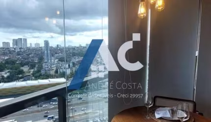 Aluguel Studio no cond. Facility Tower - Stúdio com Varanda - Caminho das Árvores