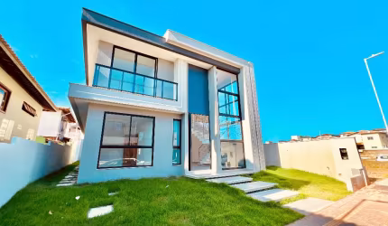 CASA A VENDA, 4 SUÍTES, DENTRO DE CONDOMÍNIO, EM VILAS DO ATLÂNTICO – LAURO DE FREITAS/BA