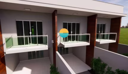 Sobrados a venda com 2 suítes no bairro Praia da Armação Itaporocoy em Penha - SC. Ref. 430