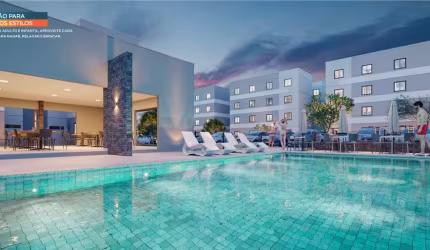 Apartamento residencial para Venda em condominio fechado, Papagaio, Feira de Santana, 2 dormitórios, 1 sala, 1 banheiro, 1 vaga, 41,39 m² área total.