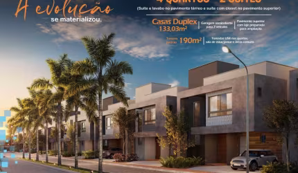 Casa no Sim, Duplex, 4 Quartos, 2 Suítes, Closet, para Venda, no Condomínio Reserva Evo, Lançamento, em Feira de Santana.