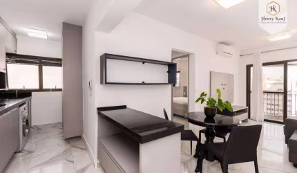 Apartamento com 1 dormitório e 1 vaga para alugar, 42 m² por R$ 7.152/mês - Itaim Bibi - São Paulo/SP