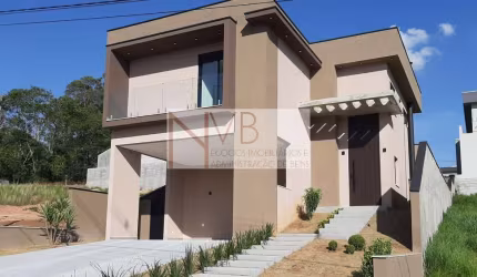 Casa Contemporânea: 4 Suítes, 258m² no Reserva Santa Paula
