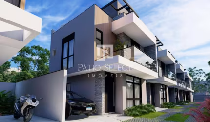 Sobrado de Alto Padrão em Condomínio Exclusivo com 3 Quartos, Suíte e Terraço com 24m² com Jacuzzi, no Bairro Hauer
