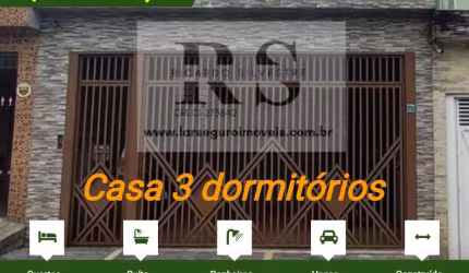 Casa 3 dormitórios para Venda em São Paulo, Vila Ema, 3 dormitórios, 1 suíte, 4 banheiros, 2 vagas
