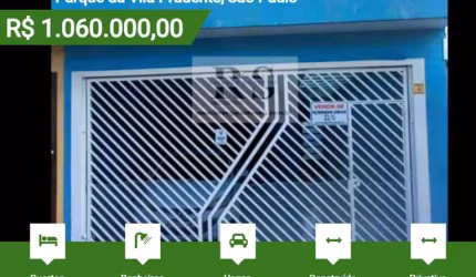 Sobrado para Venda em São Paulo, Parque da Vila Prudente, 3 dormitórios, 4 banheiros, 2 vagas