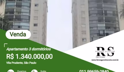 Apartamento 3 dormitórios para Venda em São Paulo, Vila Prudente, 3 dormitórios, 1 suíte, 2 banheiros, 2 vagas