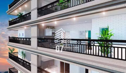Apartamento com 3 dormitórios à venda, 125 m² por R$ 954.050 - Vila Guilhermina - Praia Grande/SP