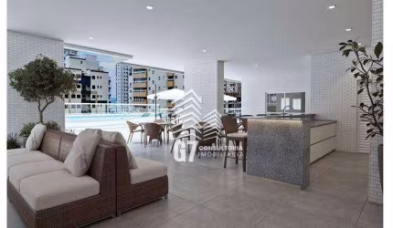 APARTAMENTO COM 3 DORM EM PRAIA GRANDE - AVIAÇÃO COM ÁREA DE LAZER COMPLETISSIMA