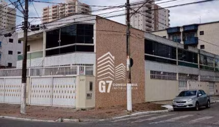 Sobrado com 3 dormitórios à venda, 123 m² por R$ 590.000,00 - Aviação - Praia Grande/SP