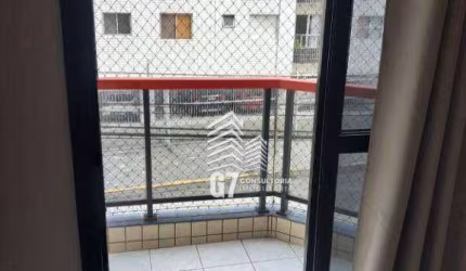 Apartamento com 1 dormitório, 51 m² - venda por R$ 299.000,00 ou aluguel por R$ 2.500,00/mês - Vila Guilhermina - Praia Grande/SP