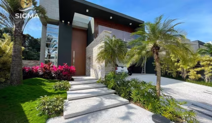 Casa na praia, Alto padrão, nova e decorada, 6 suítes, Lazer, 6 vagas, Riviera de São Lourenço.