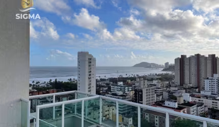 Cobertura na praia com 4 suítes e lazer em prédio novo com lazer e 3 vagas - Praia da Enseada, Guarujá.