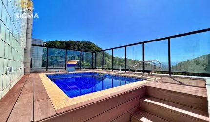 PERTO DO MAR - Cobertura à venda, 300 m² por R$ 2.200.000 - Pitangueiras - Guarujá.