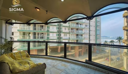 Frente mar - Apartamento à venda com 3 suítes - Condomínio com lazer - 2 vagas - Jardim Astúrias - Guarujá/SP