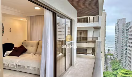 VISTA MAR - Apartamento com 3 quartos sendo sendo 1 suíte à venda na Praia das Pitangueiras - Guarujá/SP.