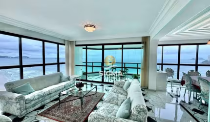 FRENTE MAR - Apartamento com 4 suítes à venda na praia das Pitangueiras - Guarujá/SP.
