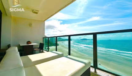 FRENTE MAR - Apartamento com 3 Suítes para alugar, 160 m² por R$ 9.000/mês - Jardim Astúrias - Guarujá/SP.