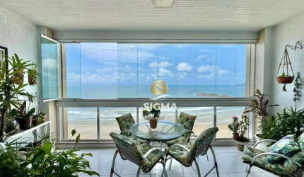 FRENTE MAR - Apartamento com 3 Suítes à venda na Praia das Pitangueiras - Guarujá/SP.