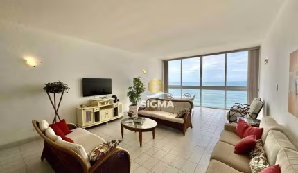 FRENTE MAR - Apartamento com 3 quartos sendo 2 suíte à venda na Praia das Pitangueiras - Guarujá/SP.