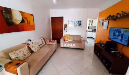 Apartamento com 3 quartos sendo 2 suítes à venda, 118 m² por R$ 470.000 - Tombo - Guarujá/SP.