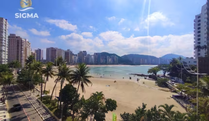FRENTE MAR - Apartamento com 3 dormitórios à venda, Praia das Astúrias, Guarujá.