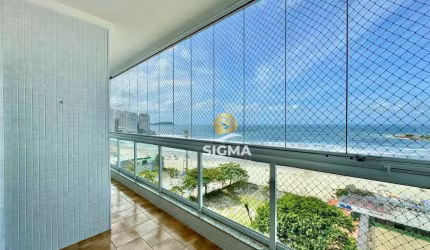 FRENTE MAR - Apartamento com 3 quartos sendo 1 suíte à venda, 155 m² por R$ 950.000 - Pitangueiras - Guarujá/SP.