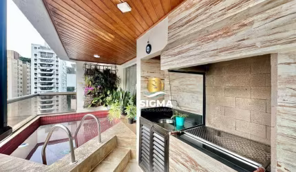 Apartamento com 3 Suítes à venda, 136 m² por R$ 850.000 - Pitangueiras - Guarujá/SP.
